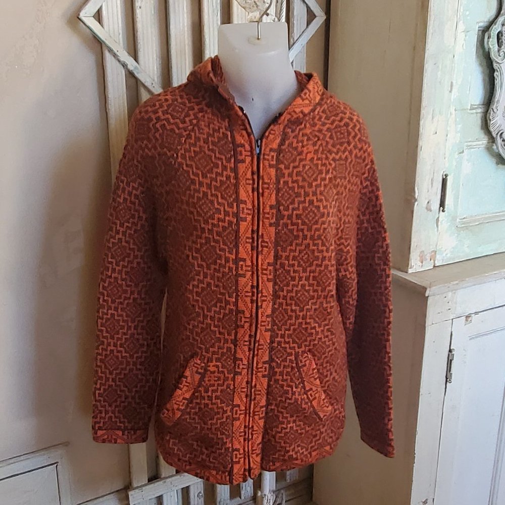 Handmade wool hoodie